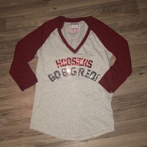 PINK IU baseball tee